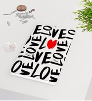 BK Gift Kişiye Özel Sevgililer Günü Beyaz Defter-68