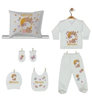 Pia Baby Gl 1933-08 İsme Özel Yastık Zıbın Set