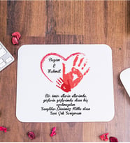 Sevgililer Günü Hediyesi Mesajlı İsme Özel Mouse Pad