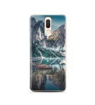 Göl Manzara Tasarımlı Süper Şeffaf Silikon Telefon Kılıfı Huawei Mate 10 Lite