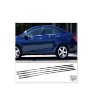 Chevrolet Aveo SEDAN Krom Cam Çıtası 4 parça 2011 ve üzeri Paslanmaz Çelik