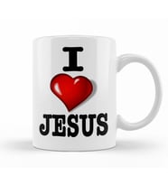 Eu Amo Jesus Kupa Bardak Porselen