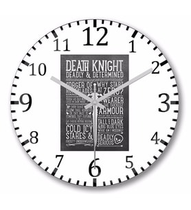 Death Knight Duvar Saati Bombeli Gercek Cam