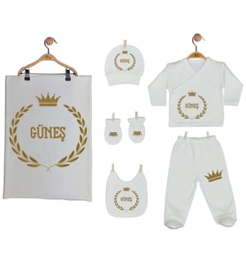 Pia Baby GL 2007 İsme Özel Taçlı Battaniye Zıbın Set