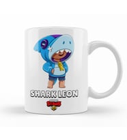 Brawl  Stars  Shark  Leon  Kupa Bardak Porselen