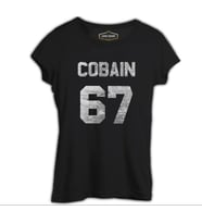 Kurt Cobain - 67 Siyah Kadın Tshirt