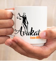 İsme Özel Avukat Temalı Kupa Bardak, Avukata özel hediye kupa