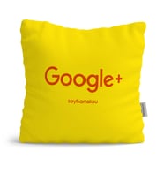 BK Gift Kişiye Özel Google Plus Sarı Yastık