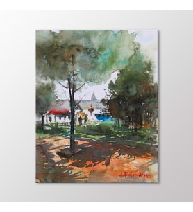 Arty Tablo Suluboya Park Tablo (Karışık)