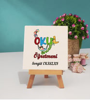 Okul Öncesi Öğretmeni Dekoratif Taş Baskı