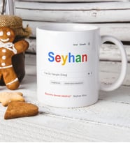 BK Gift Kişiye Özel Google Arama Motoru Beyaz Kupa Bardak  1