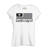 Lamb of God - Logo Beyaz Kadın Tshirt