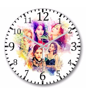 Girls' Generation Duvar Saati Bombeli Gercek Cam
