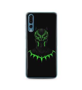 Black Panter Tasarım Süper Şeffaf Silikon Telefon Kılıfı Huawei P20 Pro 