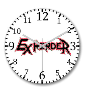 Exhorder 1 Duvar Saati Bombeli Gercek Cam