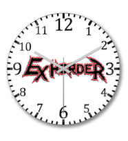 Exhorder 1 Duvar Saati Bombeli Gercek Cam
