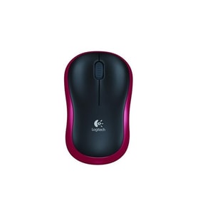 Logitech M185, Nano Kablosuz, USB, Mouse Kırmızı, 910-002237