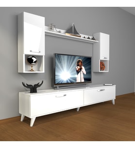Decoraktiv Eko 5da Mdf Std Retro Tv Ünitesi Tv Sehpası (Beyaz)