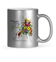 BK Gift Kişiye Özel Dünyanın En İyi Öğretmeni Gümüş Yaldızlı Kupa Bardak  27