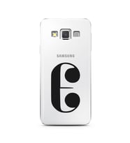 Samsung A3 (2015) Harf Tasarımlı Telefon Kılıfı E-Harfi 