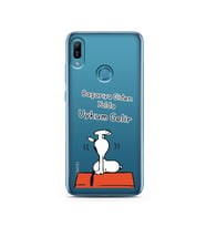 Snoopy Tasarımlı Süper Şeffaf Silikon Telefon Kılıfı Huawei Y6 (Prime) 2019