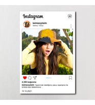 Fotoğrafından İnstagram Temalı Hediye Kanvas Tablo