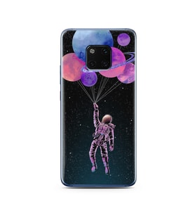 Uzay Balon Tasarım Süper Şeffaf Silikon Telefon Kılıfı Huawei Mate 20 Pro 