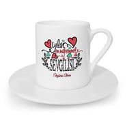 BK Gift Kişiye Özel Yılın En Mükemmel Sevgilisi Türk Kahvesi Fincanı