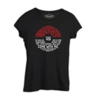 Pokemon Siyah Kadın Tshirt