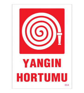 SÖNSAN UYARI LEVHALARI ''YANGIN HORTUMU'' PVC 25*35