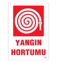 SÖNSAN UYARI LEVHALARI ''YANGIN HORTUMU'' PVC 25*35