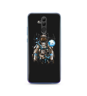 Uzay Astronot Tasarım Süper Şeffaf Silikon Telefon Kılıfı Huawei Honor 20 Lite 