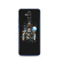 Uzay Astronot Tasarım Süper Şeffaf Silikon Telefon Kılıfı Huawei Honor 20 Lite 