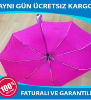 Tam Otomatik Açılır Kapanır Süper Şemsiye  Tek Tuşla Açılır Tek Tuşla Kapanır (pembe)