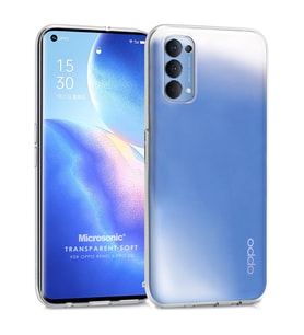 Microsonic Oppo Reno 5 Pro 5G Kılıf Transparent Soft Beyaz
