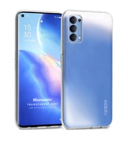 Microsonic Oppo Reno 5 Pro 5G Kılıf Transparent Soft Beyaz