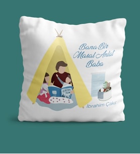 BK Gift Kişiye Özel Babalar Günü Temalı Yastık 30629