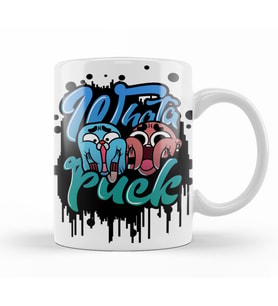 Gumball What'a Fuuck Kupa Bardak Porselen