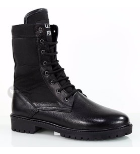 Us Army Leather Black Bot / Postal - Kış Sezonu Erkek Postal Askeri Spor Bot (Siyah)