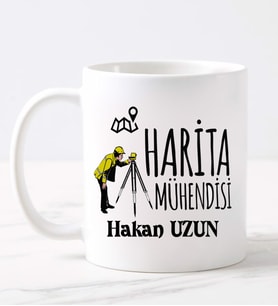 Harita Mühendisi  Kupa (Beyaz)