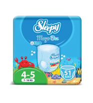 Sleepy Mayo KÜLOT Bez 5 Numara Junior 3'LÜ PAKET 51 adet 