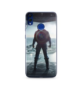 Kaptan Amerika Tasarım Süper Şeffaf Silikon Telefon Kılıfı Huawei Honor 8C 