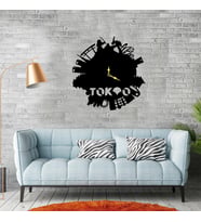 Tokyo  Temalı Duvar Saati