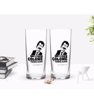BK Gift Kişiye Özel Renkli Baskılı Çünkü Sen Çölüme Yağmur Oldun Tasarımlı İkili Rakı Bardağı Seti-4 (Beyaz)