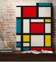BK Gift Kişiye Özel Mondrian Kanvas Tablo (50x70cm.) 1