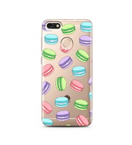 Macaron Tasarımlı Süper Şeffaf Silikon Telefon Kılıfı Huawei P9 Lite (2017) Mini