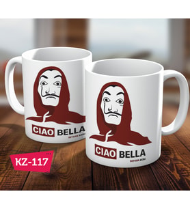 Kişiye Özel İsimli La Casa De Papel Hediye Kupa Bardak