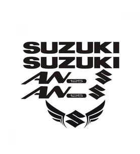 Suzuki An 125 Sticker Yapıştırma