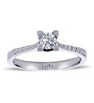 Lova Toplam 0,45 Karat Pırlanta Tektaş Yüzük - 1020127