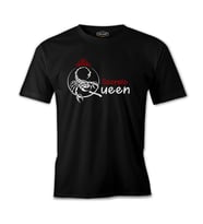 Burç - Scorpio Queen Siyah Erkek Tshirt